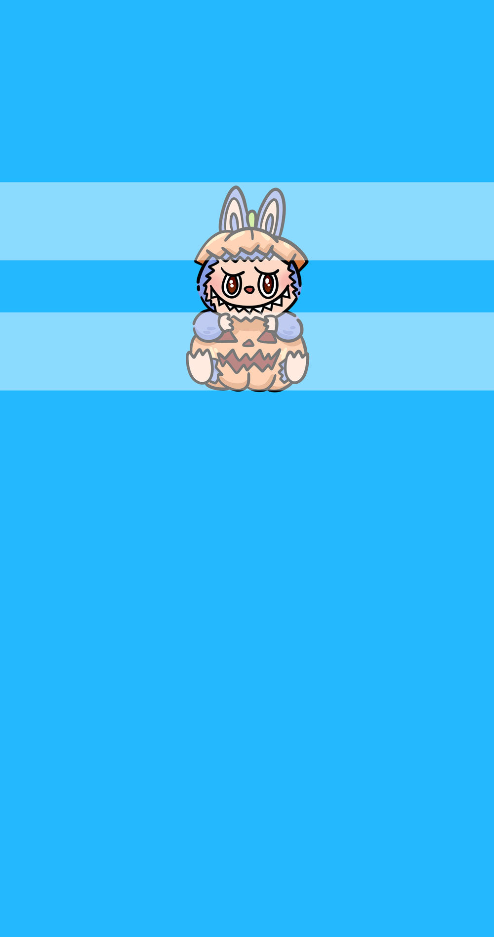 Preorder R74-Bubu  Panel - Child, Big kids, Adults)-Pumpkin- Blue