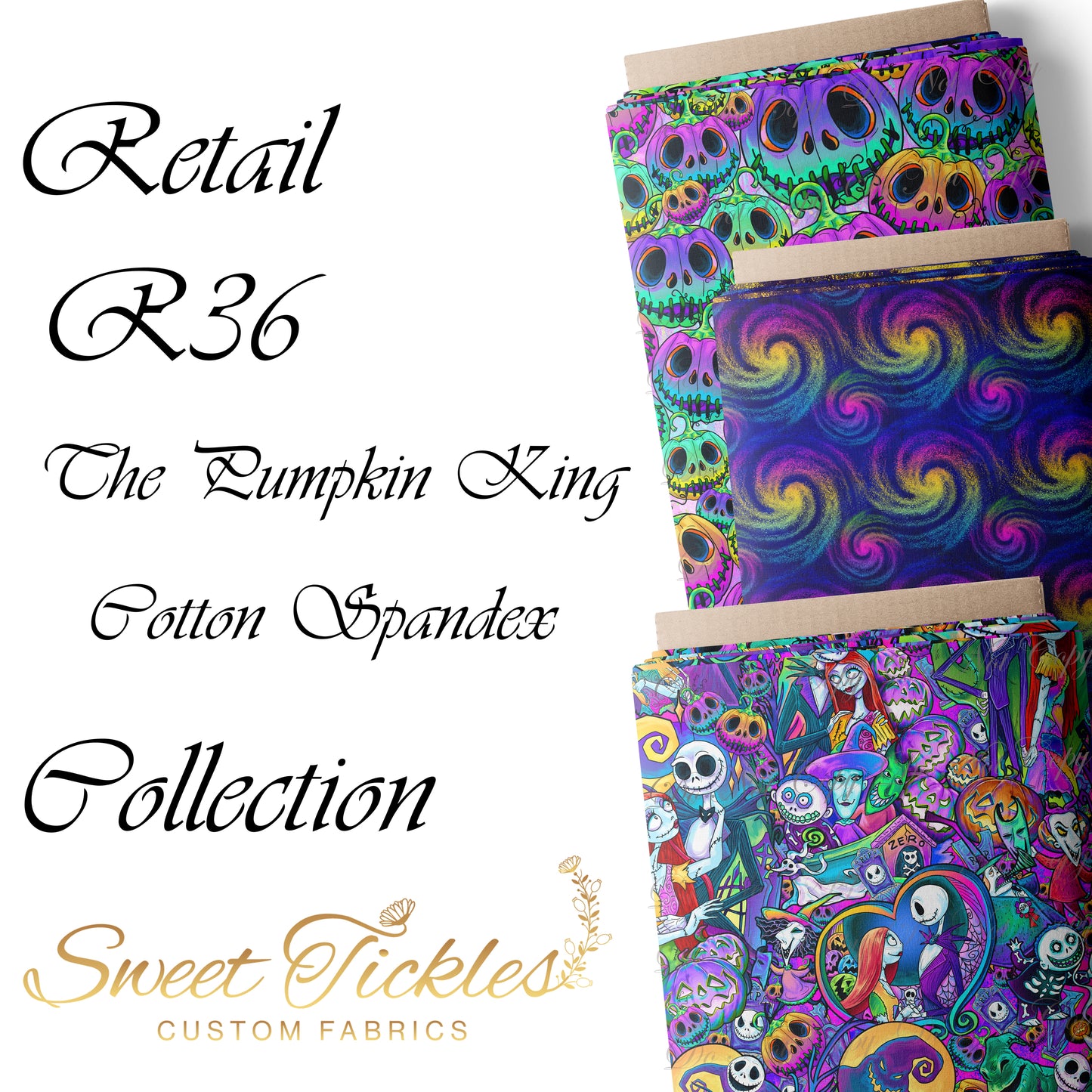 Retail R36 -Pumpkin king - Cotton Spandex Collection