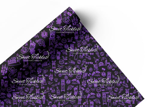 Retail Foolish Round - Purple Coordinate- Smooth and Textured Vinyl