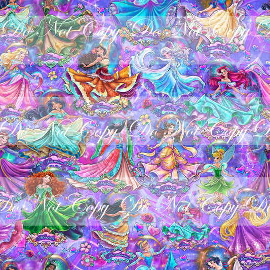 Preorder R67- Princesses Enchanted Tales- Main Print (Purple)