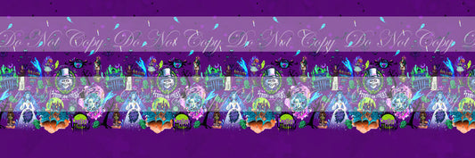 Preorder R73  Haunted Mansion - Vinyl Border Roll- Purple