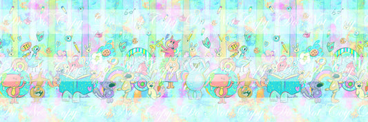 Preorder R59- Smooth and Textured Vinyl- The Piggy, The Elephant and The Birdie- Bright Blue Roll