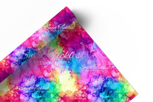 Retail R57- Smooth and Textured Vinyl- Pretty in Pink and Rainbow-Rainbow Smoky Ink