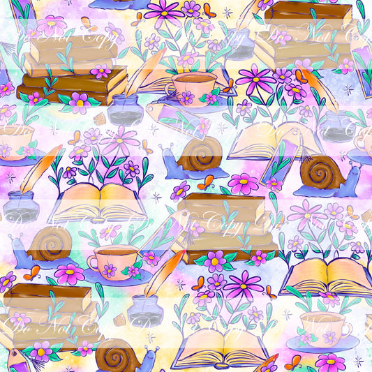 Preorder R66- Bookish/ Reading Corner - Snail and Books