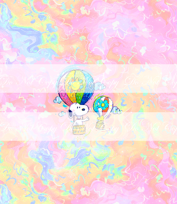 Preorder R84 -Snoopy Summer- Hot Air Balloon- Pink Panel