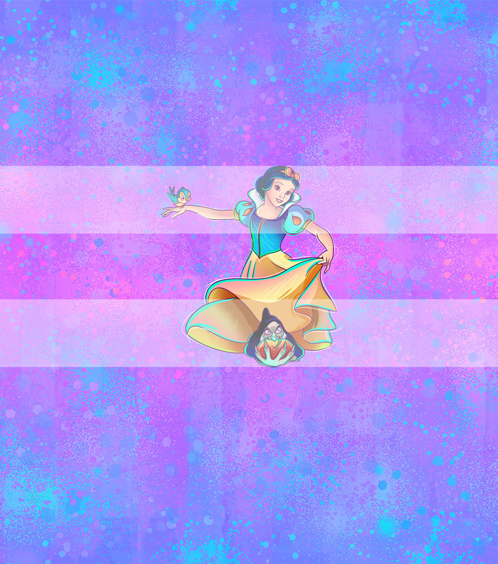 Preorder R72- The Magic Mirror- Panel - Child, Big kids, Adults)Bird-Light Blue