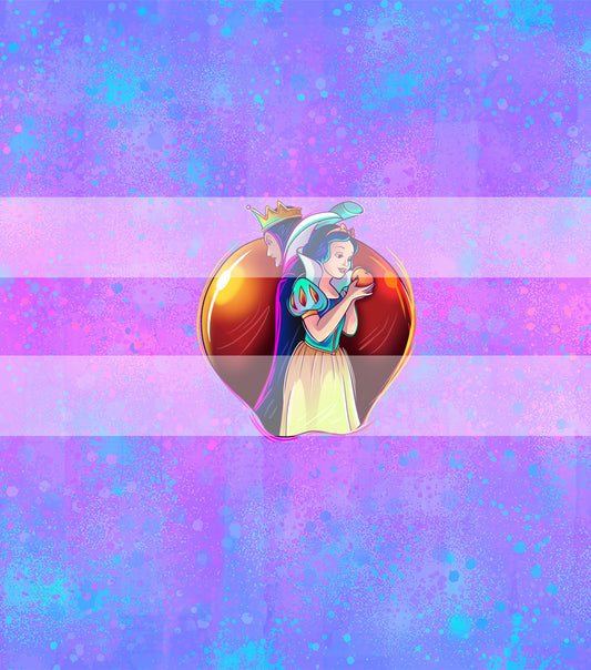 Preorder R72- The Magic Mirror- Panel - Child, Big kids, Adults)Snow White and Queen- Light Blue