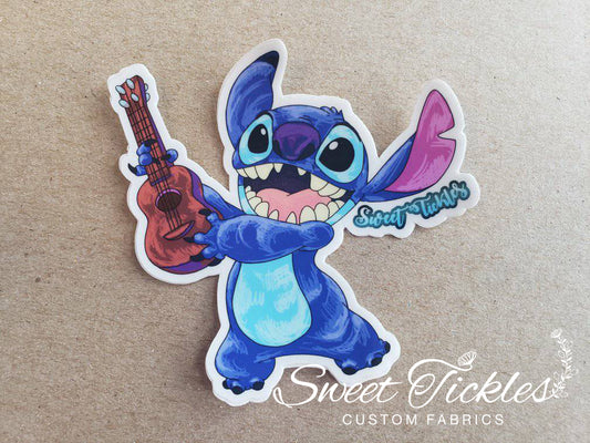 Stitch Stamp Guitar- Sticker