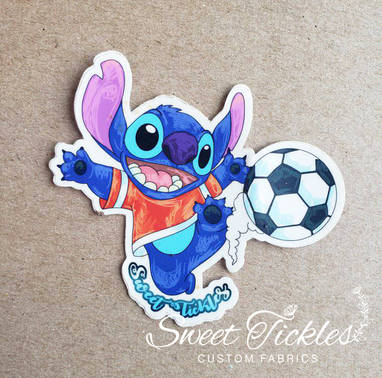 Stitch Stamp Soccer- Sticker
