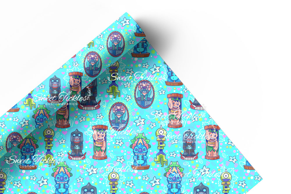 Preorder R71  Ohana Means Family-Big Island- Tiki - Blue- Vinyl