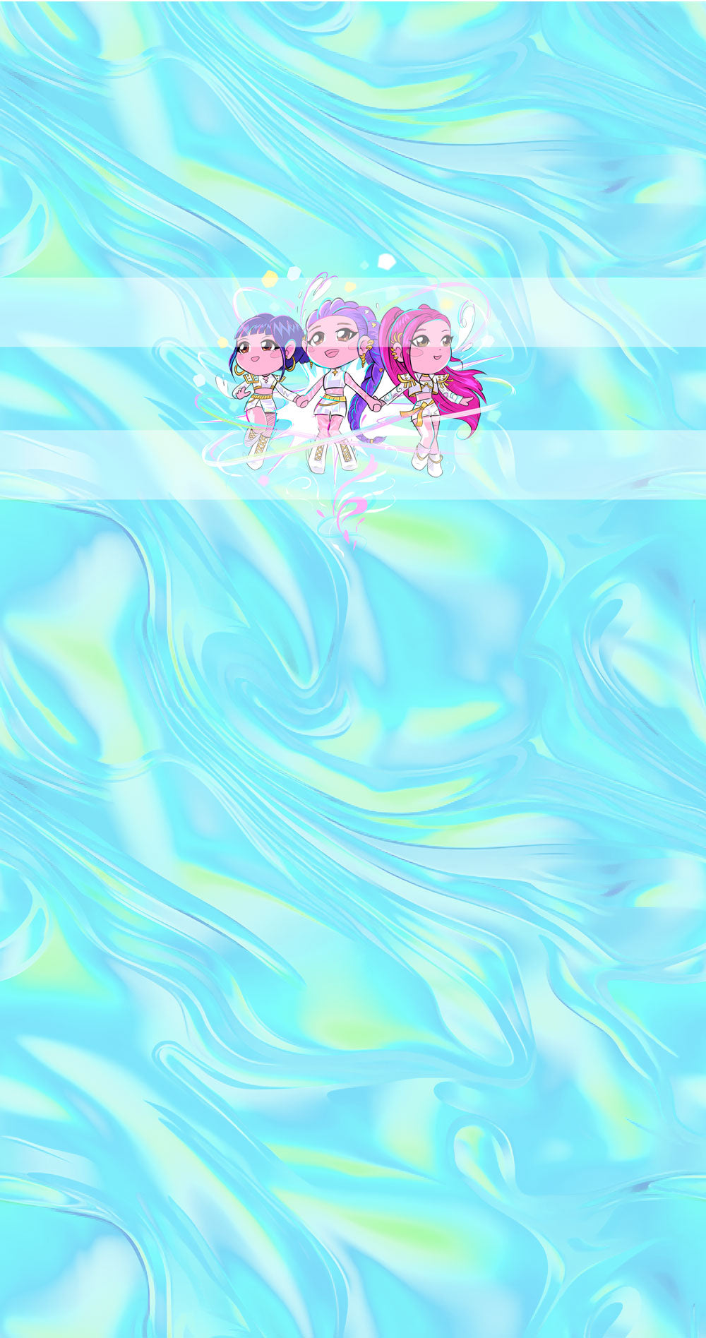 Preorder R74-KPDH Kawaii- Panel - Child, Big kids, Adults) Golden - Blue