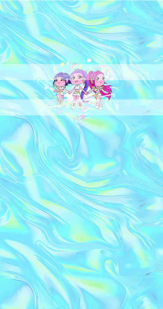 Preorder R74-KPDH Kawaii- Panel - Child, Big kids, Adults) Golden - Blue