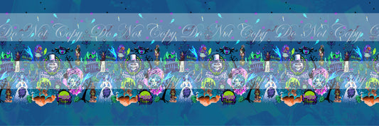 Retail R73  Haunted Mansion - Vinyl Border Roll- Blue