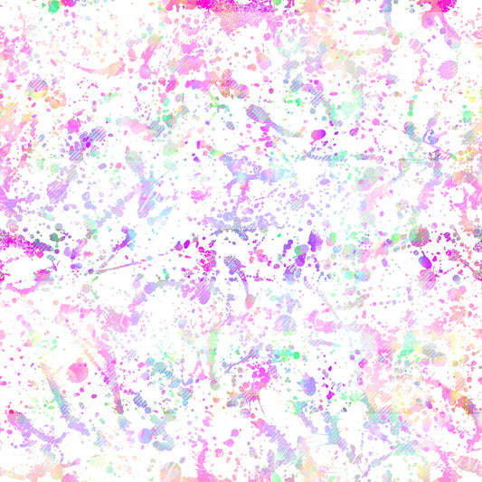 Preorder R54-  Pink World- (White Splatter Coordinate)