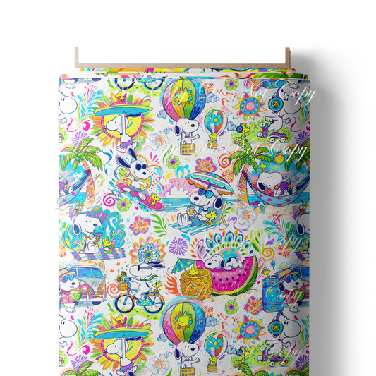 Preorder R84 - Snoopy Summer _ Main Print -White