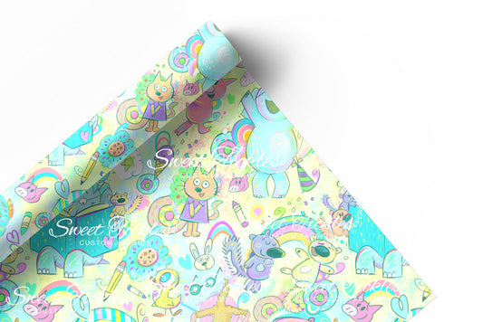 Preorder R59- Smooth and Textured Vinyl- The Piggy, The Elephant and The Birdie- Bright Yellow Main