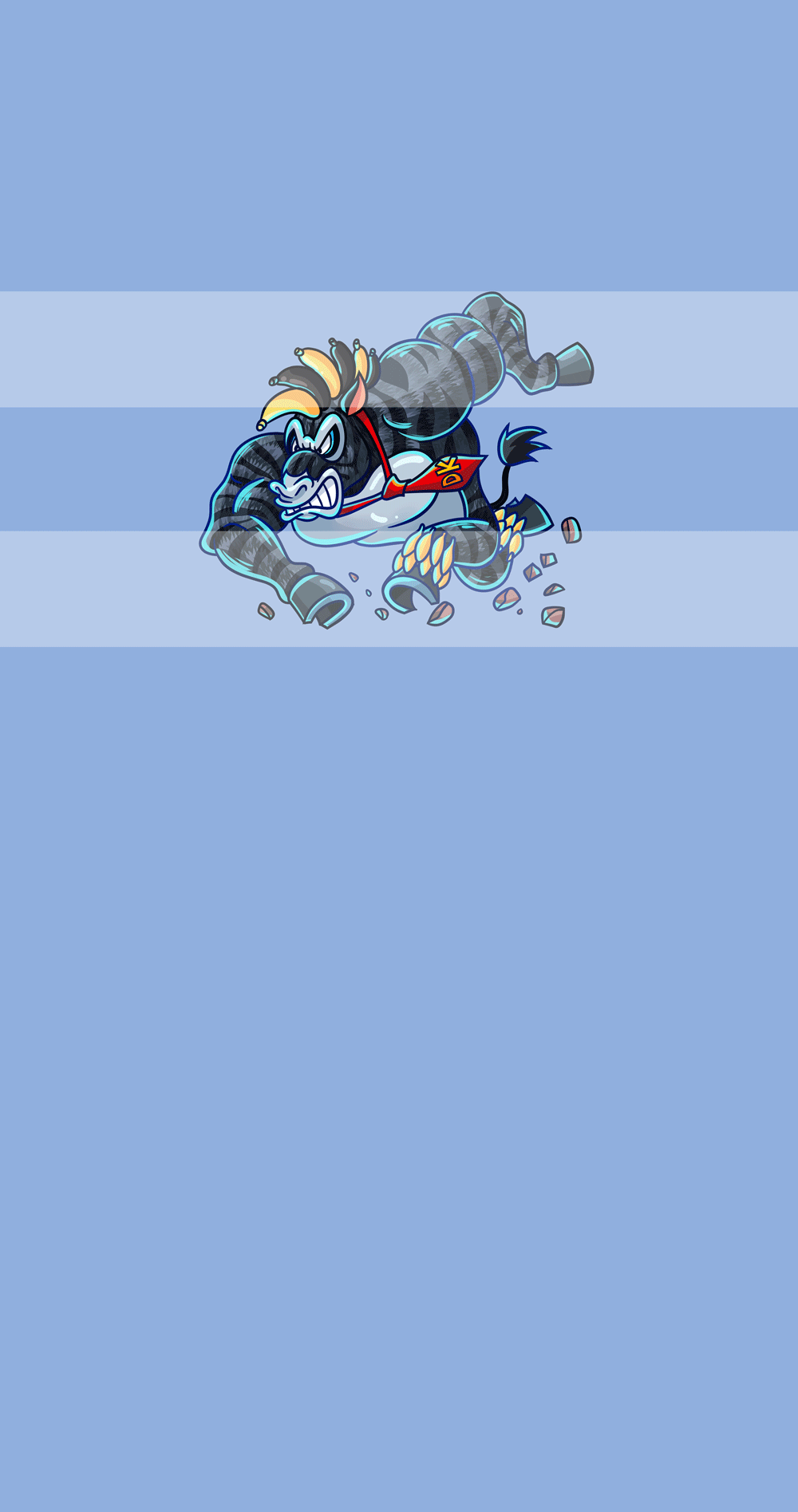 Preorder R75-DK Collection (Child, Big kids, Adults)- Zebra- Blue