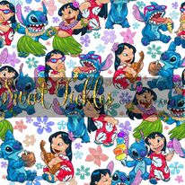 Preorder R16 Aloha -Lilo and Stitch  Main Print White- Large Scale