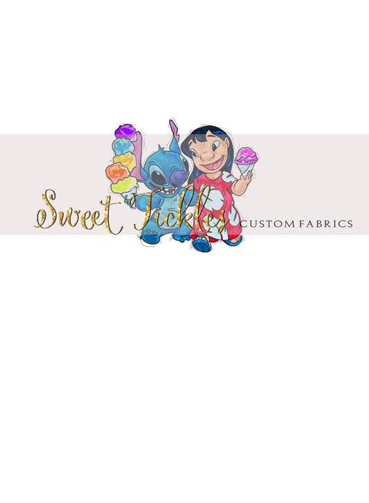 Retail Aloha -Walking Eating Ice-cream- Panels White