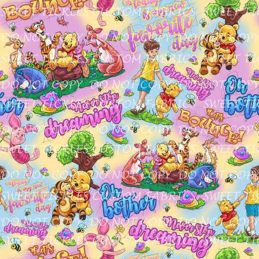 Retail -Magical Bear Multicolor-Vinyl/Faux Leather Sheet