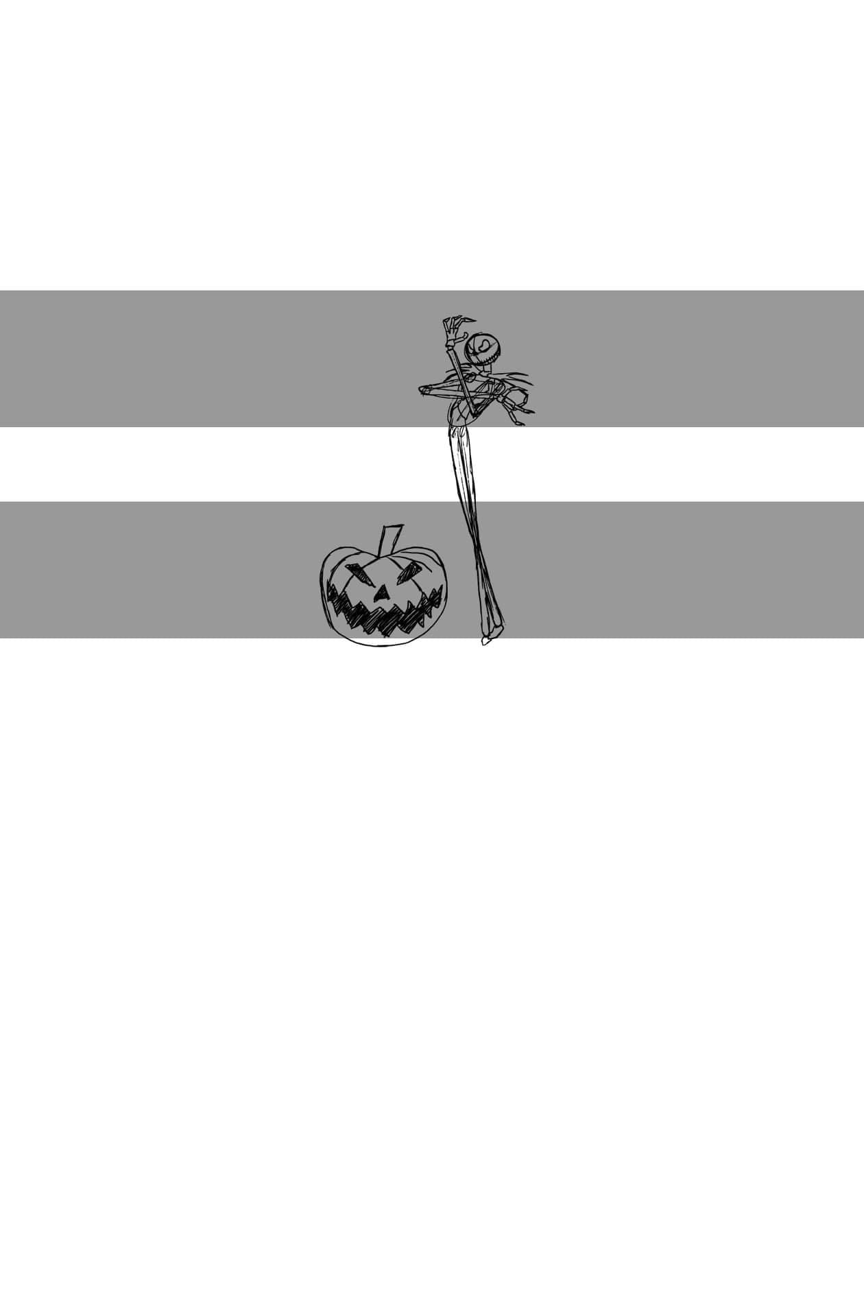 Preorder R25 Halloween- Nightmare- Jack Panels- White