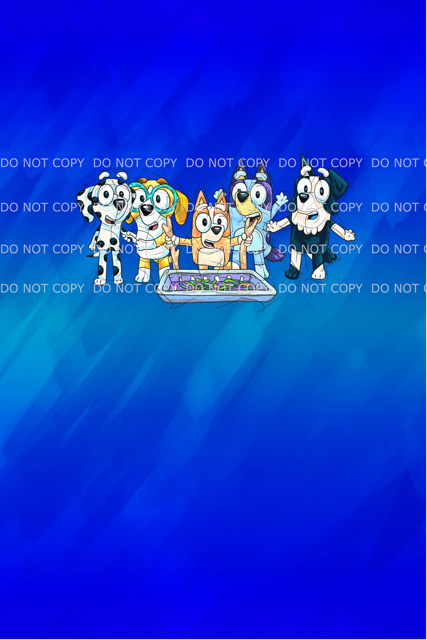 PREORDER R27- Puppy Adventures 2.0- Friends Panels (Blue)