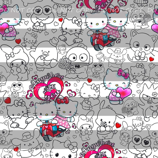 Preorder R31 Anywhere With You-Semi Color- Black and White-  VINYL/FAUX LEATHER 18"X54"