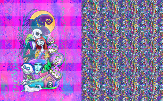 Preorder R36- The Pumpkin King- Child/ Toddler Blanket Topper- Sweet Home- Magenta/Pink