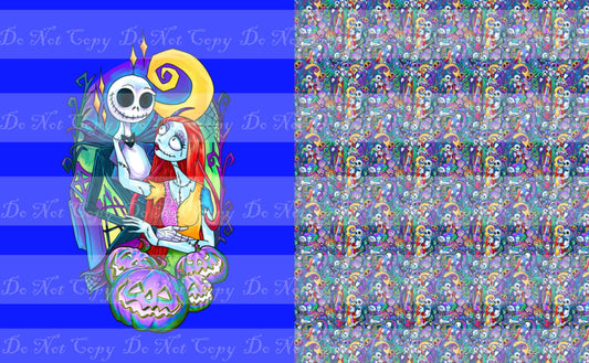 Preorder R36- The Pumkin King- Child/ Toddler Blanket Topper- Look At Me- Blue