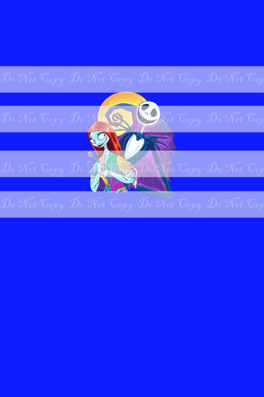 Preorder R36 - The Pumpkin King-Peek A Flower Panel-Blue (Child, Big kids, Adults)