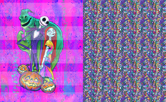 Preorder R36- The Pumpkin King- Child/ Toddler Blanket Topper- The Trio- Magenta/Pink