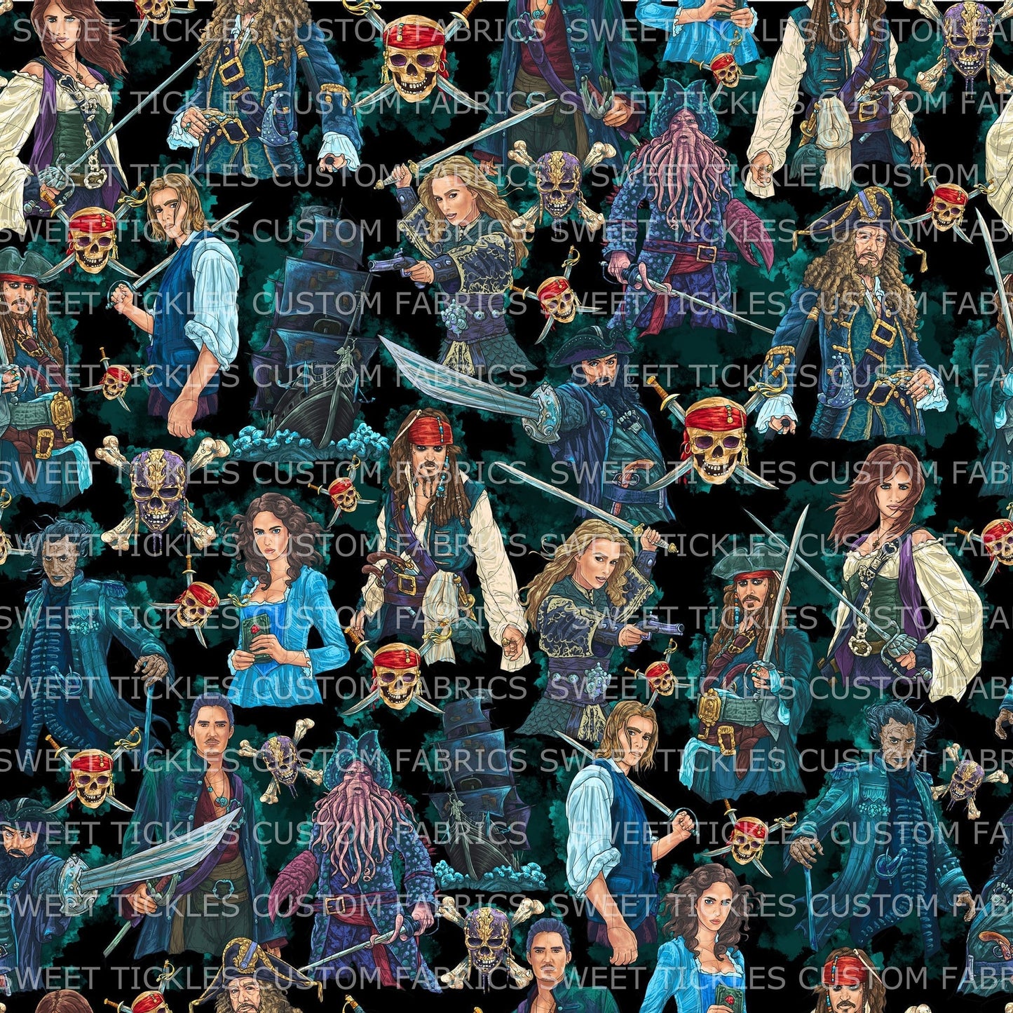 Preorder R38 -Pirates- Black Main Print- Small Scale