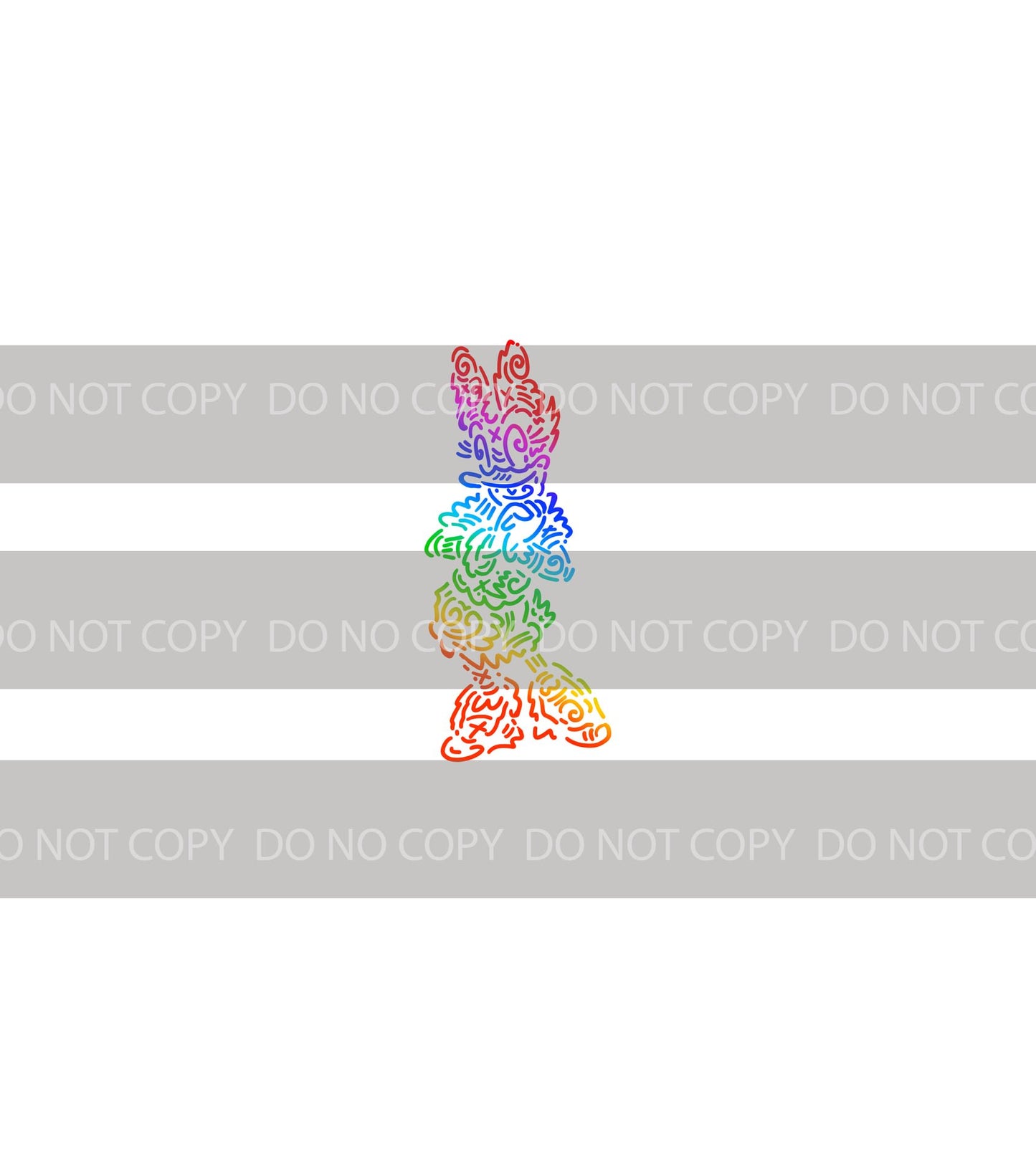 Preorder R43 - Doodle Art -Girl Duck- Colorful White (Child, Big kids, Adults)