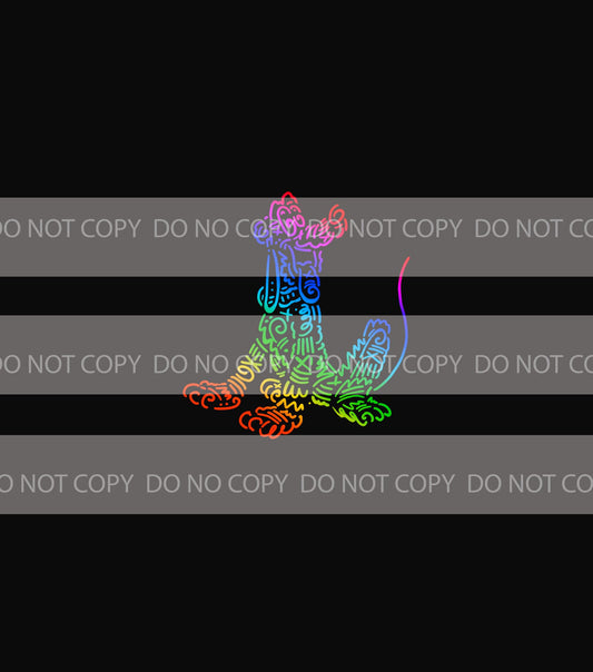 Preorder R43 - Doodle Art -Doggy- Black (Child, Big kids, Adults)