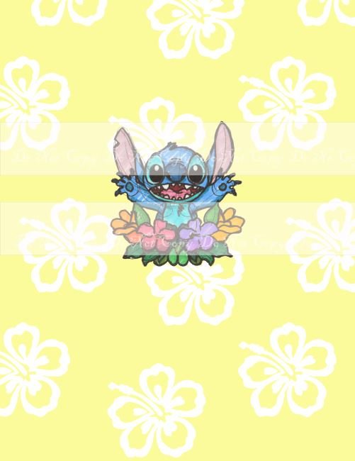 Preorder R43 - Ohana- Alien and Flowers (Child, Big kids, Adults)