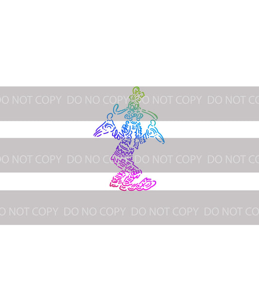 Preorder R43 - Doodle Art -The Silly Dog- White (Child, Big kids, Adults)