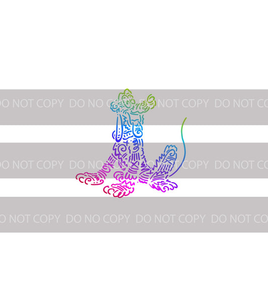 Preorder R43 - Doodle Art -Doggy- White (Child, Big kids, Adults)