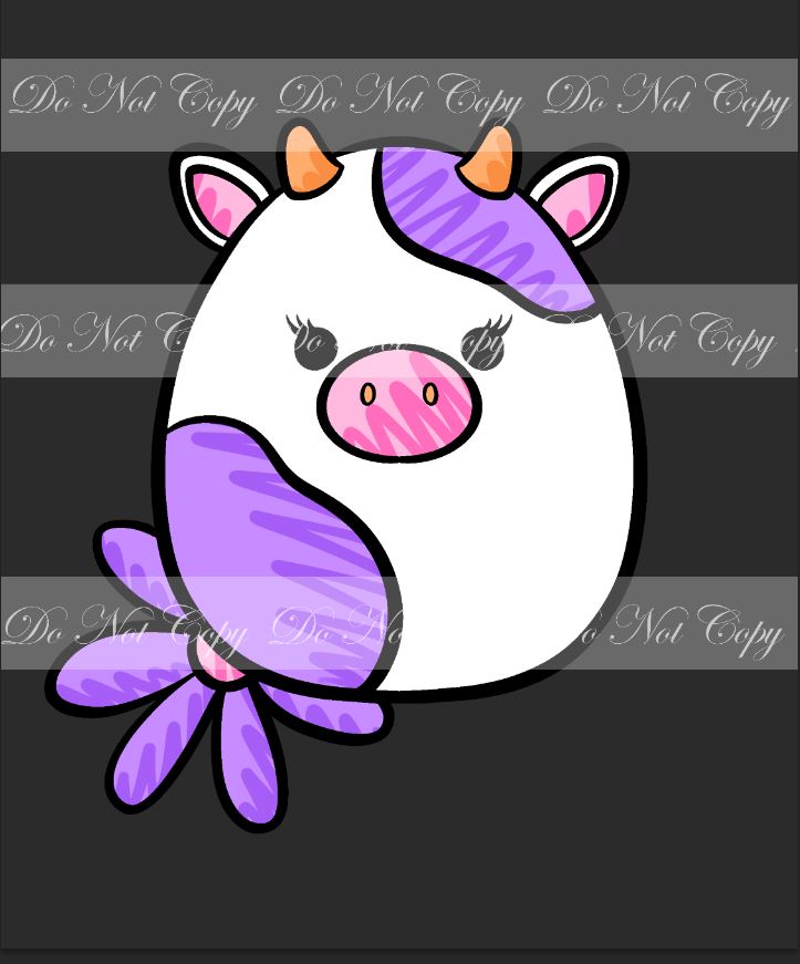 Preorder R45-Squishy Toy- Adult Blanket Topper-Cow