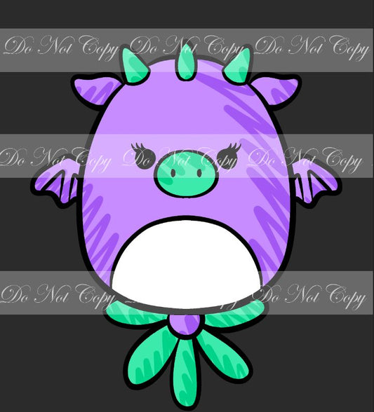 Preorder R45-Squishy Toy- Adult Blanket Topper-Bat Cow