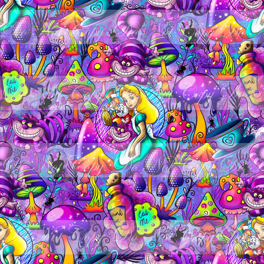 Preorder R51- We Are All Mad In Here Main Print Large Scale (Purple)