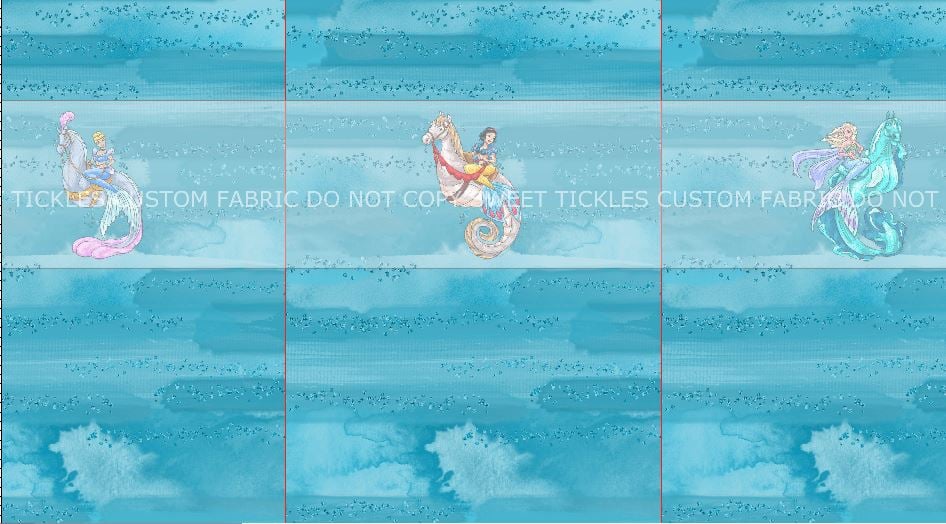 Child Panel Preorder R22- Mermagical Child Panels – Sweet Tickles Custom Fabrics