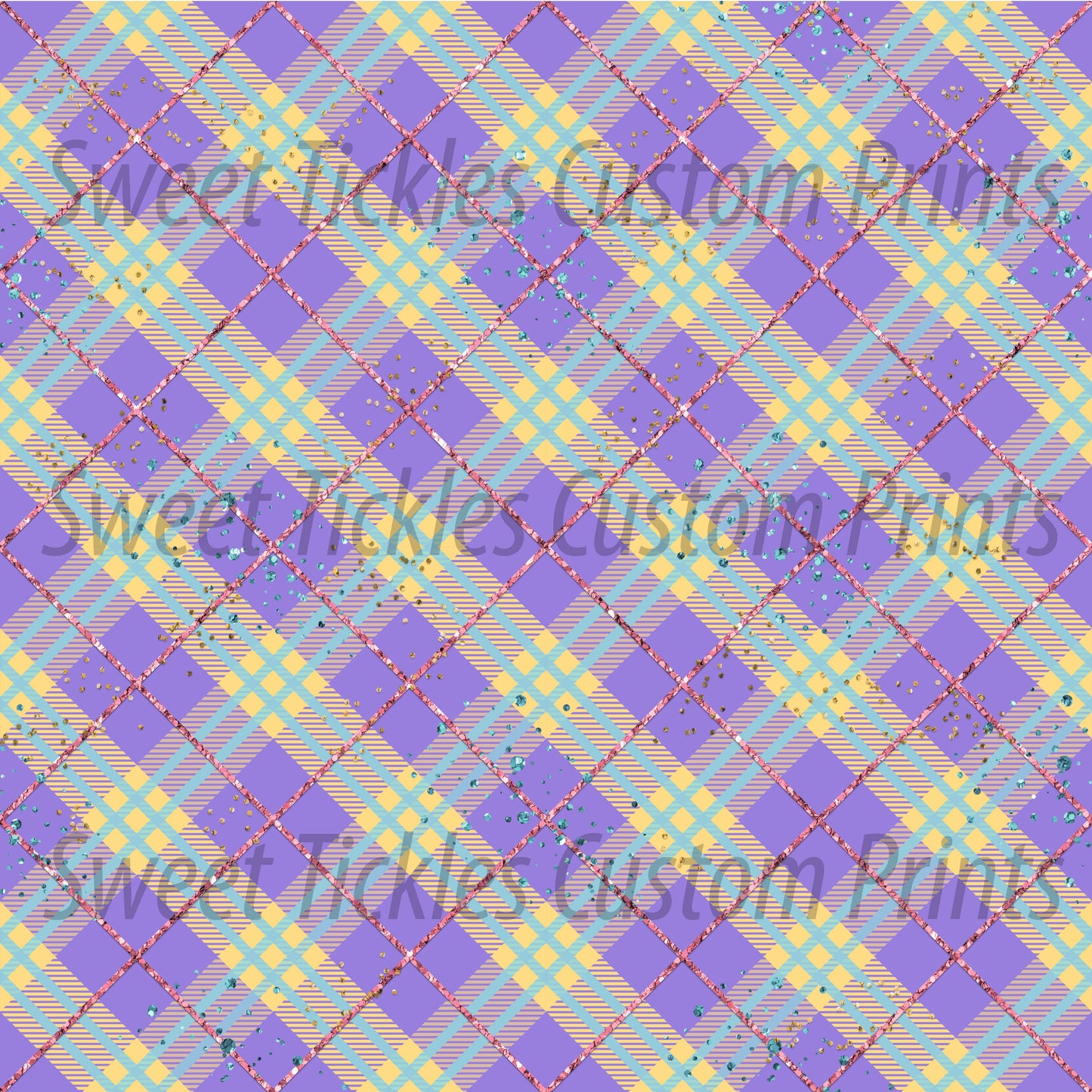 Retail Easter Basket- Purple Gingham