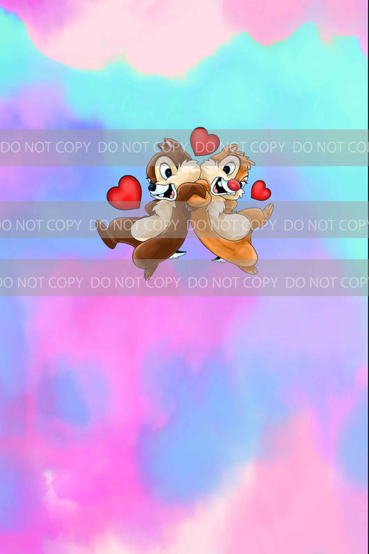 PREORDER R30- Once Upon a Love-The Chipmunks panels- Colorful (Child, Big kids, Adults)