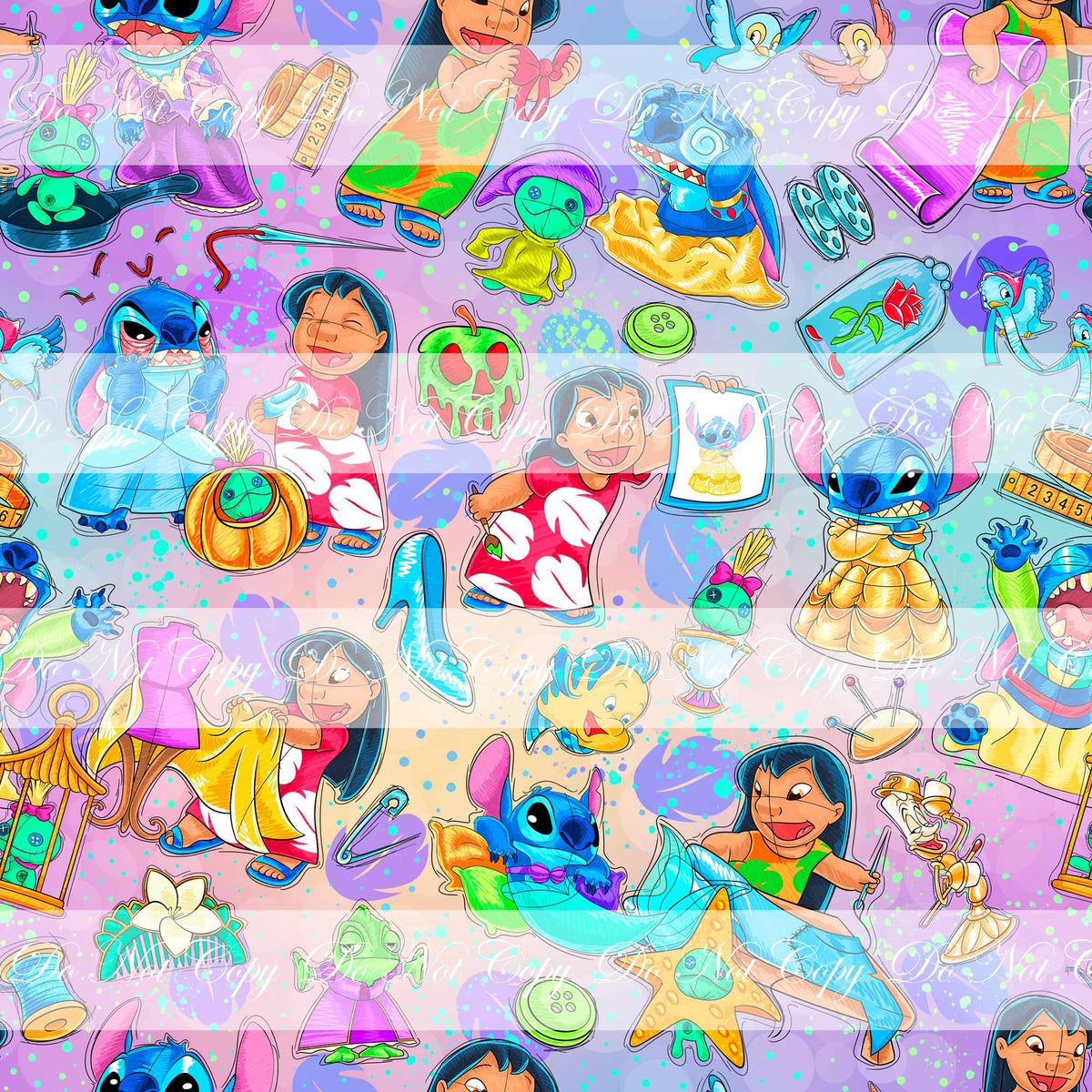 Preorder R49 - L & S Princess Dress Up- Main Print (Colorway)