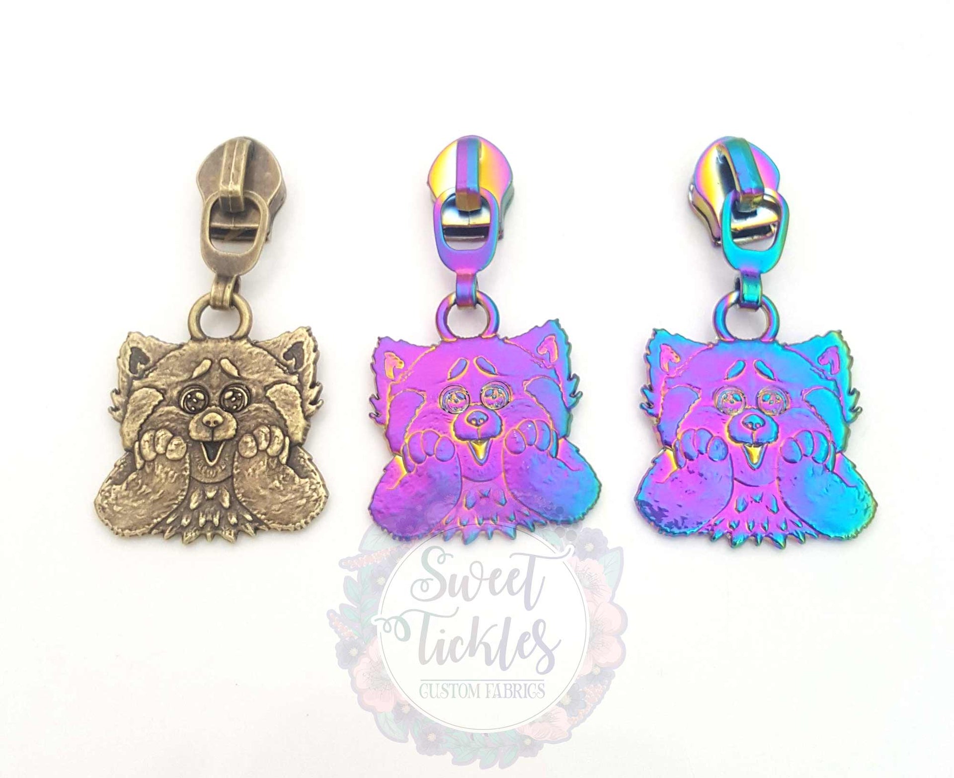 Blooming Panda- Zipper Pulls #5