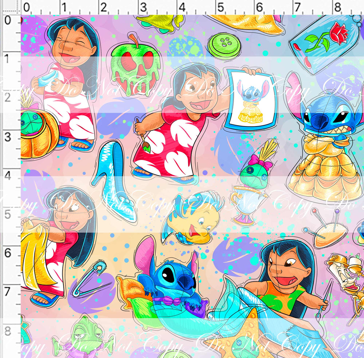 Preorder R49 - L & S Princess Dress Up- Main Print (Colorway)
