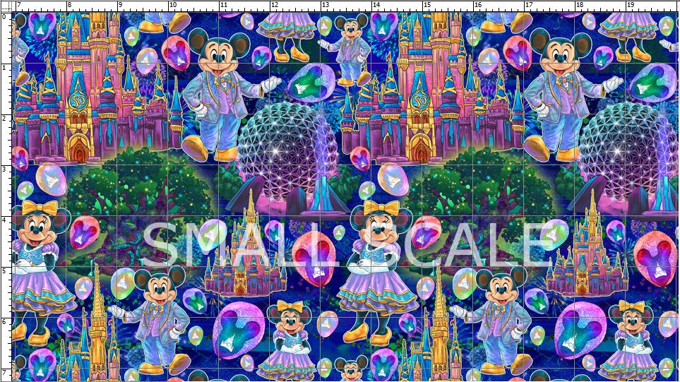 Preorder R22- 50TH Celebration-Main Print - Blue- Small Scale