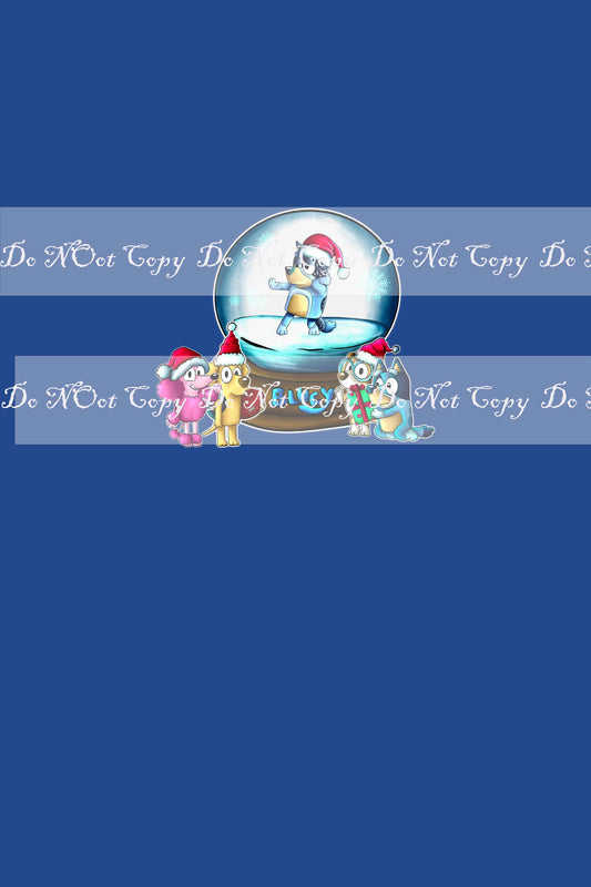 Special Preorder R41 - Snow Globe Panels (Child, Big kids, Adults) Blue