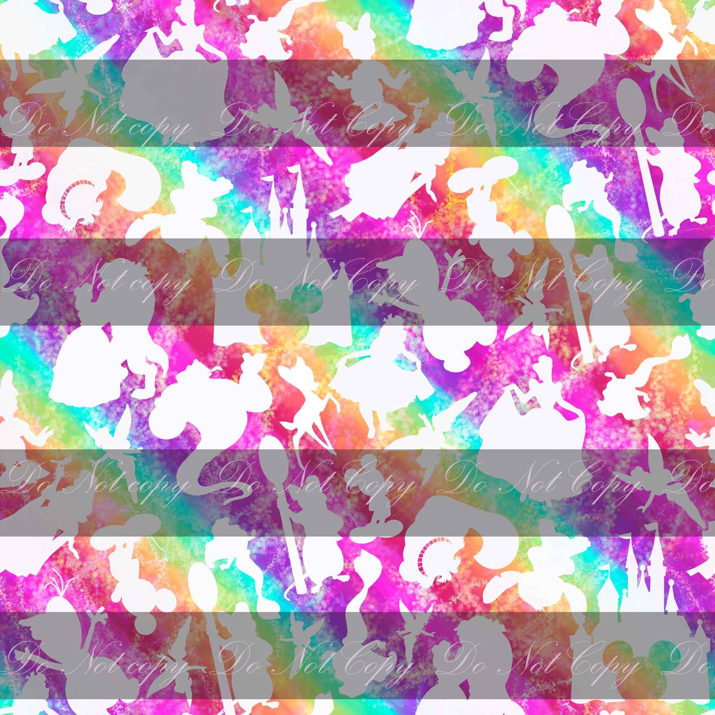 Preorder R35 -Silhouettes - Colorful Diagonal Main Print- Regular Scale