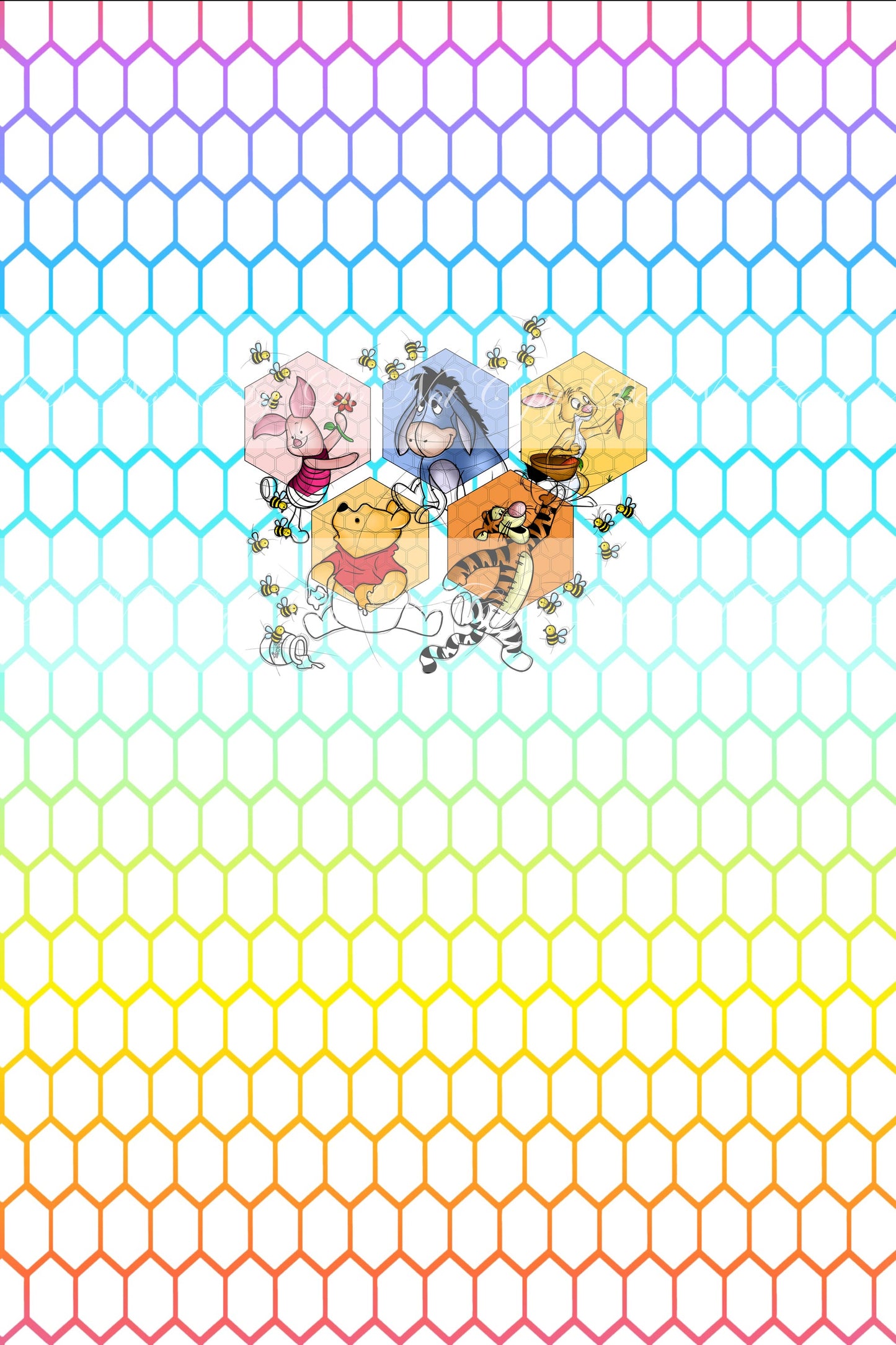 Retail- Honey Bear 🍯 - Group ( Rainbow) (Child, Big kids, Adults)